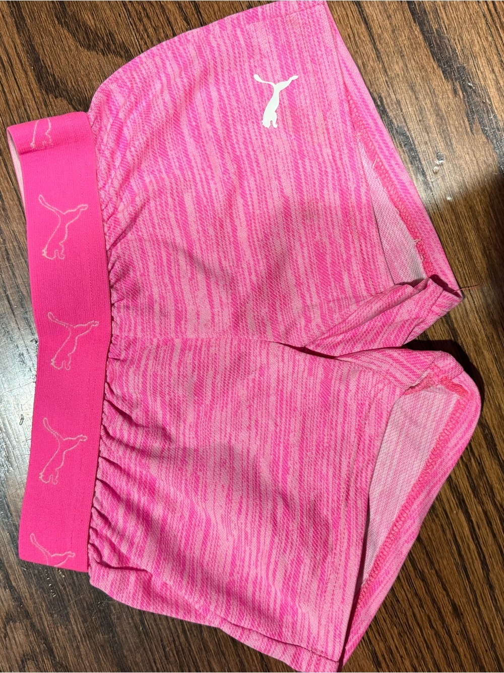 Puma Pink Heathered Athletic Shorts
